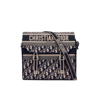Replica Christian Dior Oblique Embroidery Diorcamp Bag M1291