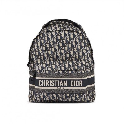 Replica Christian Dior Oblique Jacquard Diortravel Backpack M6104