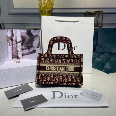 Alternative view of Replica Christian Dior Oblique Mini Book Tote M1271