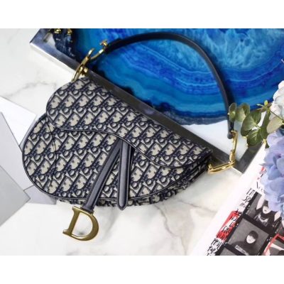 Alternative view of Replica Christian Dior Oblique Saddle Bag M0446