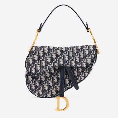 Replica Christian Dior Oblique Saddle Bag M0446