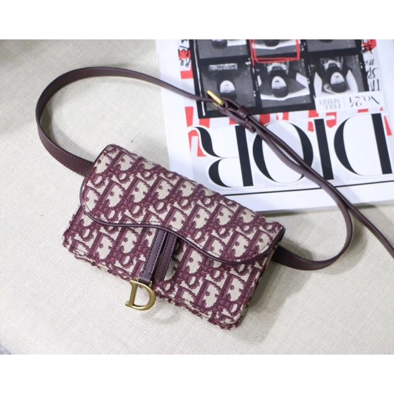 Replica Christian Dior Oblique Saddle Belt Bag S5619 - Image 3