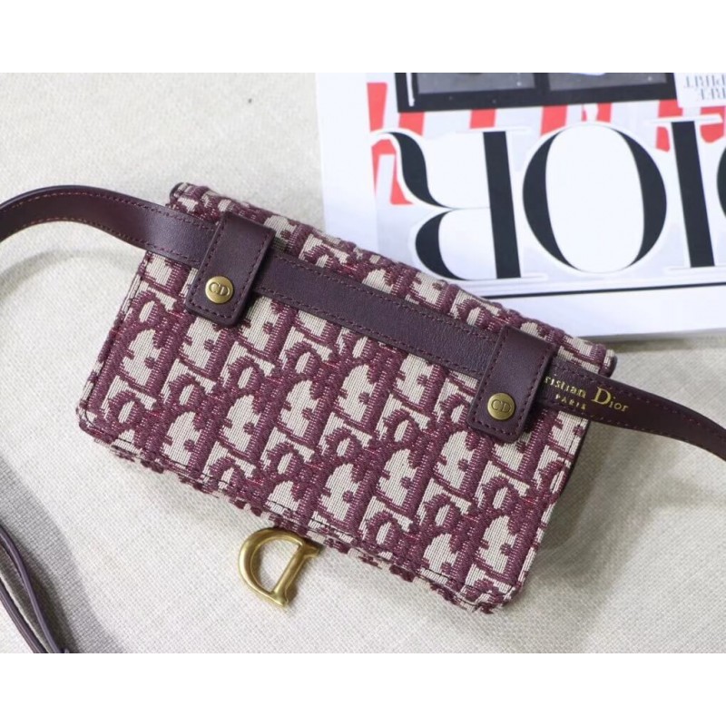 Replica Christian Dior Oblique Saddle Belt Bag S5619 - Image 5