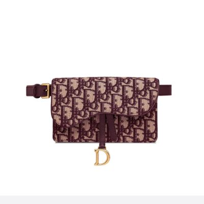 Replica Christian Dior Oblique Saddle Belt Bag S5619