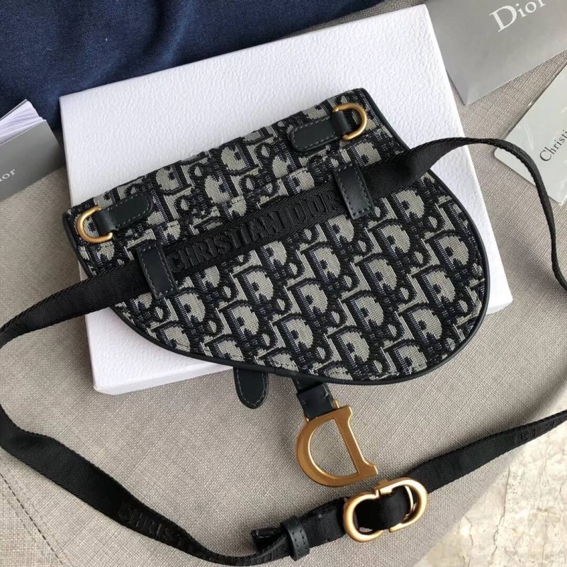 Replica Christian Dior Oblique Saddle Belt Bag S5632 - Image 7