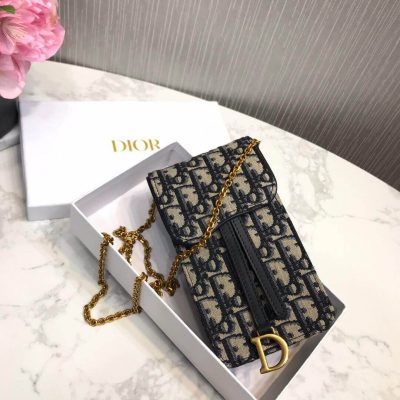 Alternative view of Replica Christian Dior Oblique Saddle Chain For Phone M019