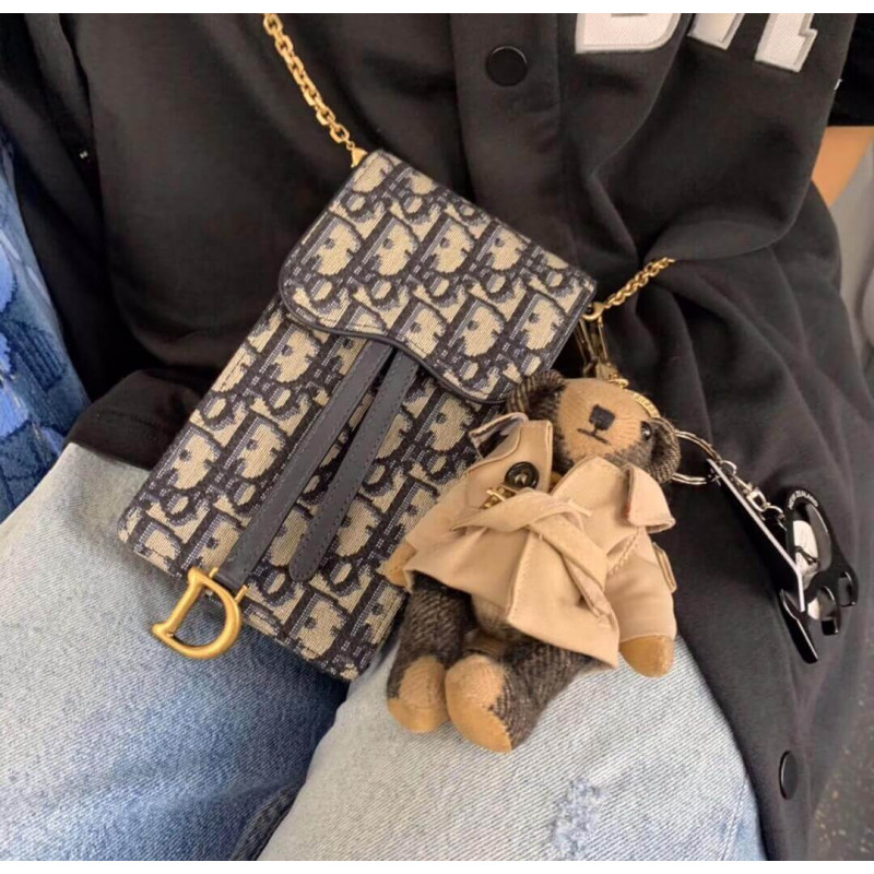 Replica Christian Dior Oblique Saddle Chain For Phone M019 - Image 11