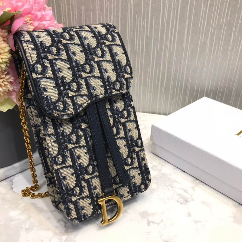 Replica Christian Dior Oblique Saddle Chain For Phone M019 - Image 6