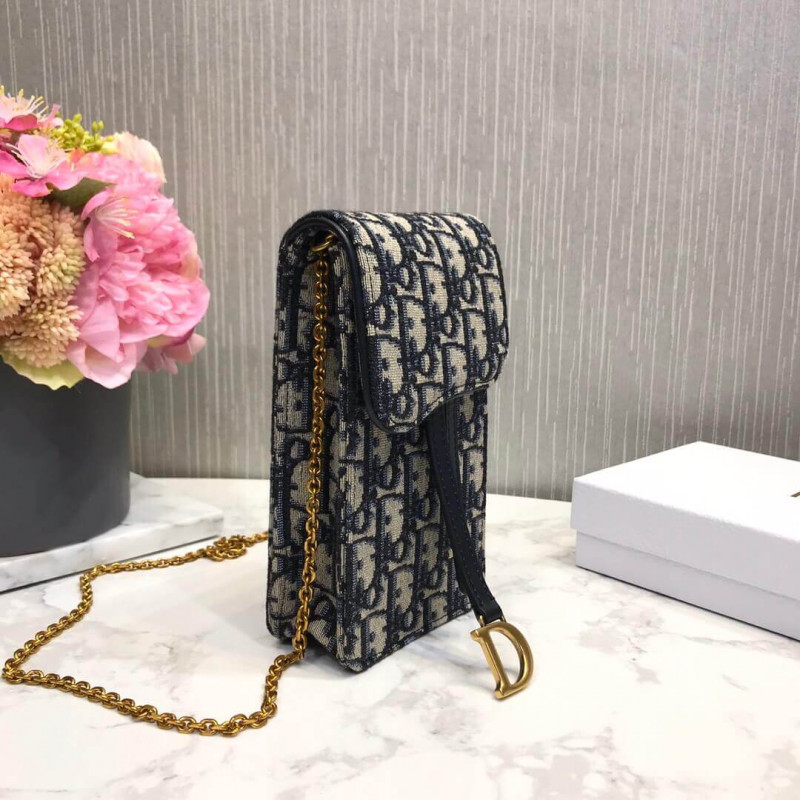 Replica Christian Dior Oblique Saddle Chain For Phone M019 - Image 7