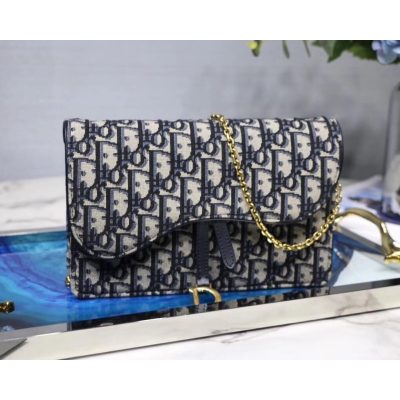 Alternative view of Replica Christian Dior Oblique Saddle Clutch S5620
