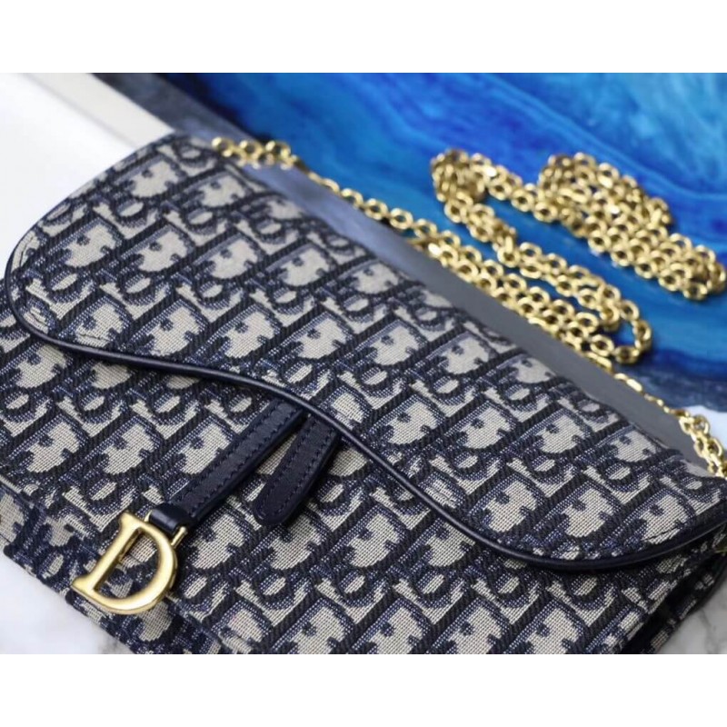 Replica Christian Dior Oblique Saddle Clutch S5620 - Image 3