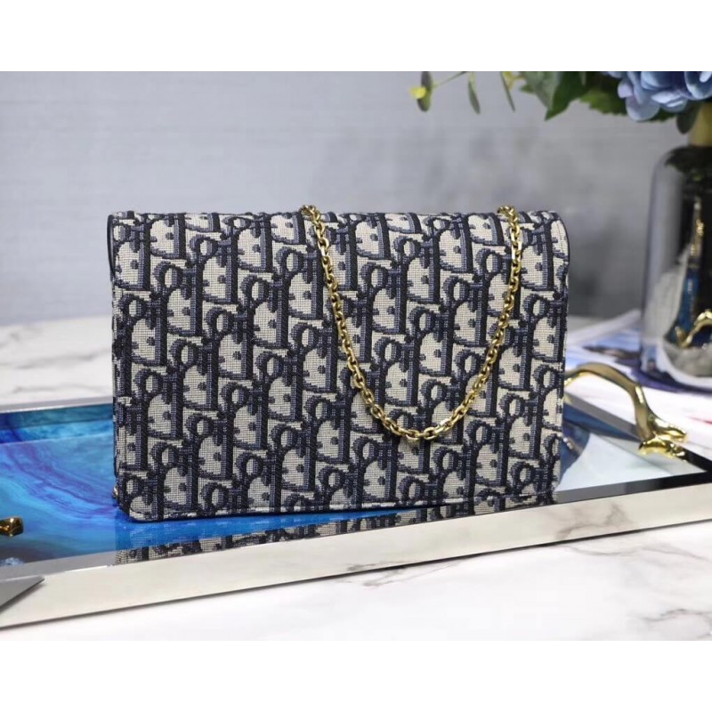 Replica Christian Dior Oblique Saddle Clutch S5620 - Image 4