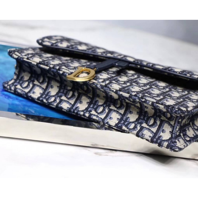 Replica Christian Dior Oblique Saddle Clutch S5620 - Image 6