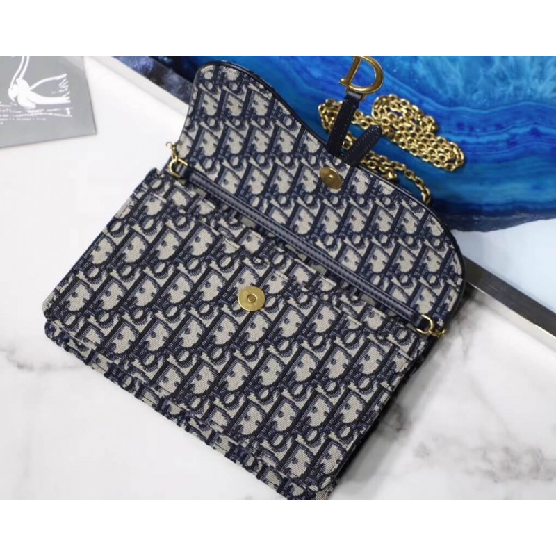 Replica Christian Dior Oblique Saddle Clutch S5620 - Image 9