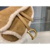 Best Replicas Bags - Christian Dior Saddle Bag in Camel-Colored Shearling M0446 Best Louis Vuitton LV Replica Bags On Sales