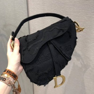 Alternative view of Replica Christian Dior Saddle Bag In Camouflage Embroidery M0446