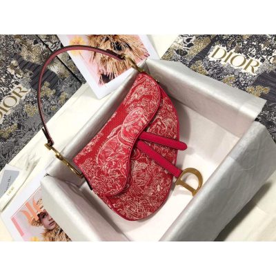 Alternative view of Replica Christian Dior Saddle Bag Toile De Jouy Reverse Jacquard M0446
