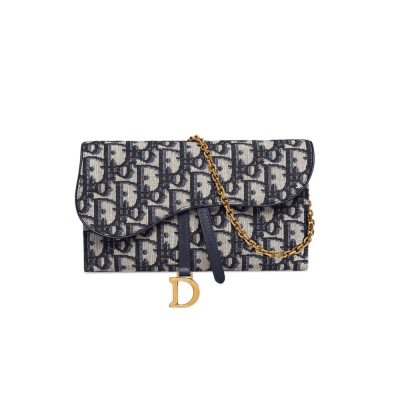 Replica Christian Dior Saddle Long Wallet On Chain S5614