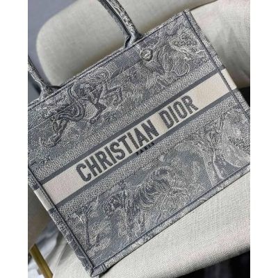 Alternative view of Replica Christian Dior Small Book Tote Toile De Jouy Bag M1296