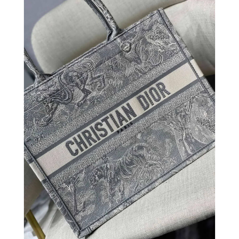 Replica Christian Dior Small Book Tote Toile De Jouy Bag M1296 - Image 2