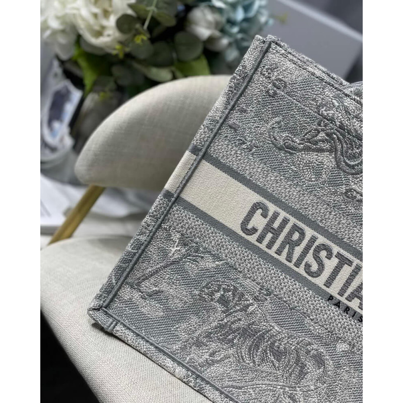 Replica Christian Dior Small Book Tote Toile De Jouy Bag M1296 - Image 4