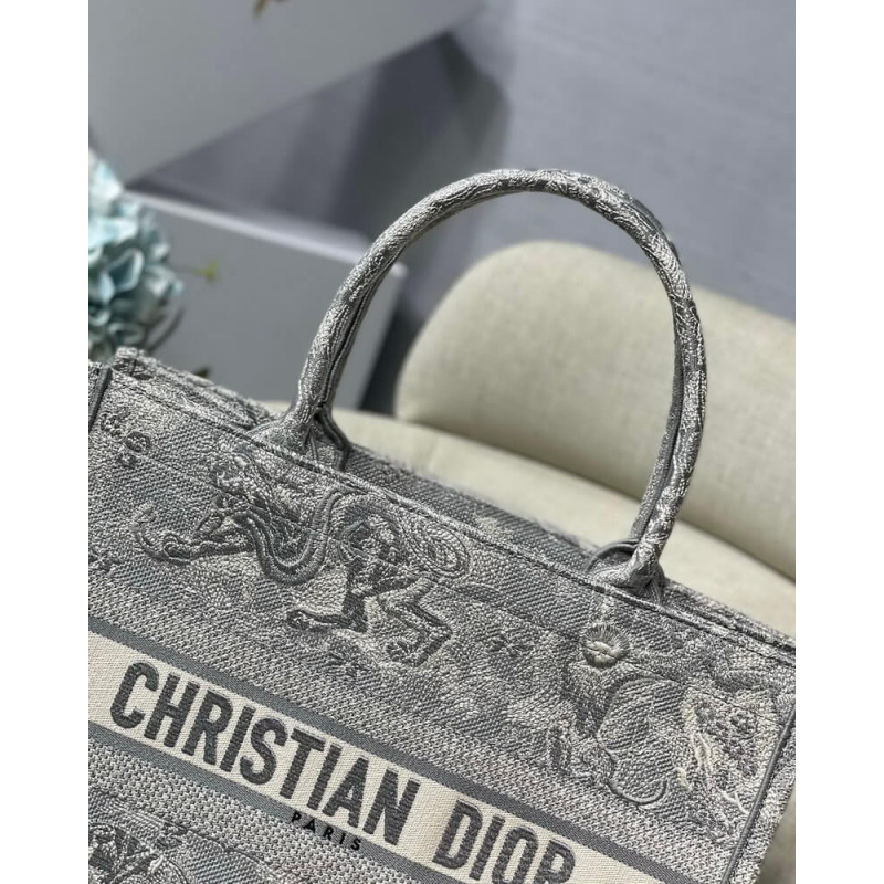 Replica Christian Dior Small Book Tote Toile De Jouy Bag M1296 - Image 5