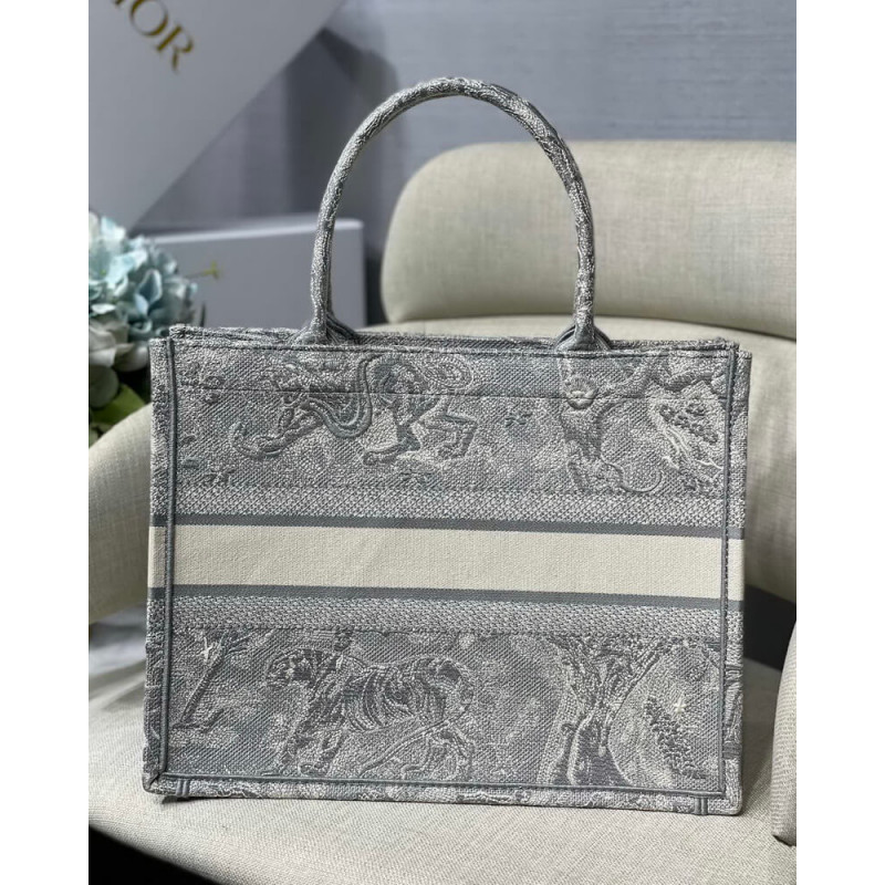 Replica Christian Dior Small Book Tote Toile De Jouy Bag M1296 - Image 6