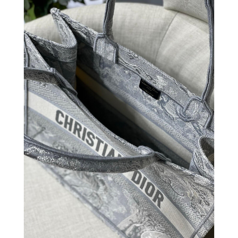 Replica Christian Dior Small Book Tote Toile De Jouy Bag M1296 - Image 9