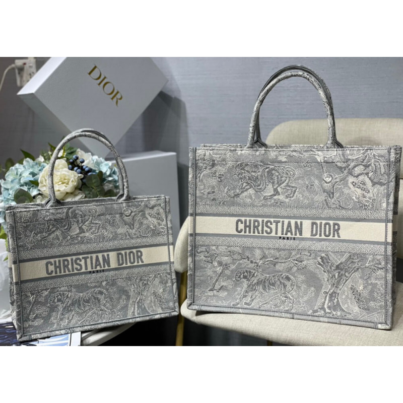 Replica Christian Dior Small Book Tote Toile De Jouy Bag M1296 - Image 10