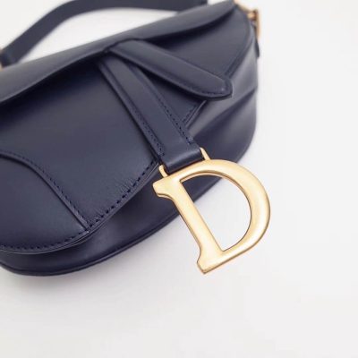 Alternative view of Replica Christian Dior Smooth Calfskin Mini Saddle Bag M0447
