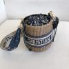 Best Replicas Bags - Christian Dior Wicker Basket Shoulder Bag Blue Oblique M7600 Best Louis Vuitton LV Replica Bags On Sales
