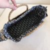 Best Replicas Bags - Christian Dior Wicker Basket Shoulder Bag Blue Oblique M7601 Top Quality Louis Vuitton LV Replica Bags On Sales