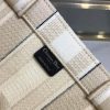 Best Replicas Bags - Dior Book Tote Beige Stripes Embroidery M1286 Top Quality Louis Vuitton LV Replica Bags On Sales