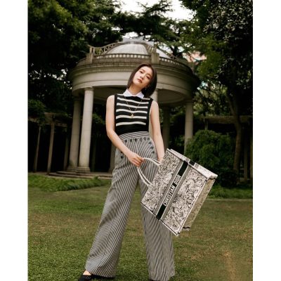 Alternative view of Replica Dior Book Tote Latte Multicolor Dior Zodiac Embroidery M1286