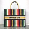 Best Replicas Bags - Dior Book Tote Multicolor D-Stripes Embroidery M1286 Best Louis Vuitton LV Replica Bags On Sales