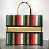 Best Replicas Bags - Dior Book Tote Multicolor D-Stripes Embroidery M1286 Best Louis Vuitton LV Replica Bags On Sales