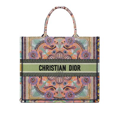 Replica Dior Book Tote Multicolor In Lights Embroidery M1286