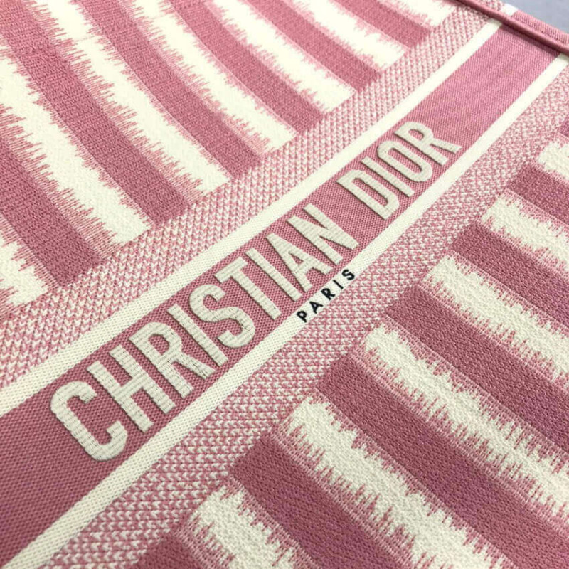 Replica Dior Book Tote Pink D-Stripes Embroidery M1286 - Image 6