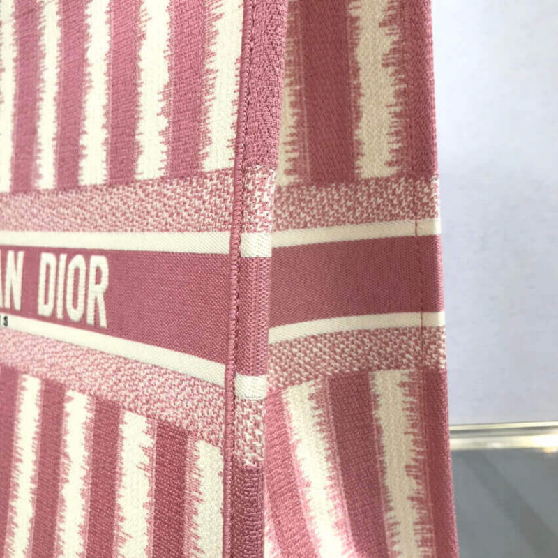Replica Dior Book Tote Pink D-Stripes Embroidery M1286 - Image 8