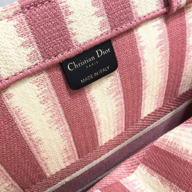 Replica Dior Book Tote Pink D-Stripes Embroidery M1286 - Image 9