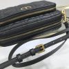 Best Replicas Bags - Dior Caro Double Pouch Black Supple Cannage Calfskin M9237 Top Quality Louis Vuitton LV Replica Bags On Sales