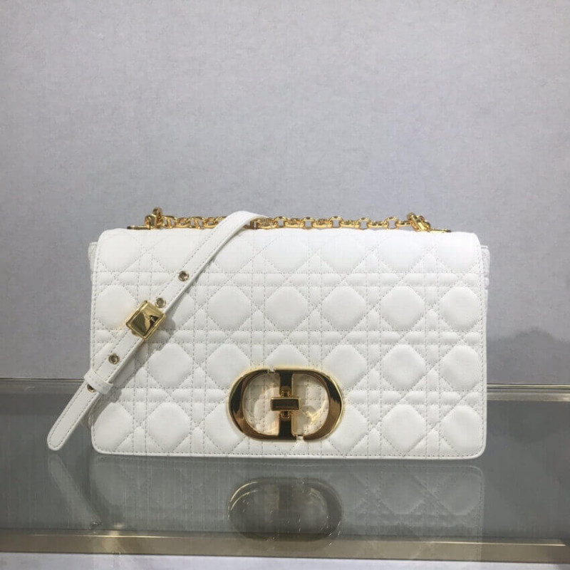 Replica Dior Large Caro Bag Black Supple Cannage Calfskin M9243 - Image 2