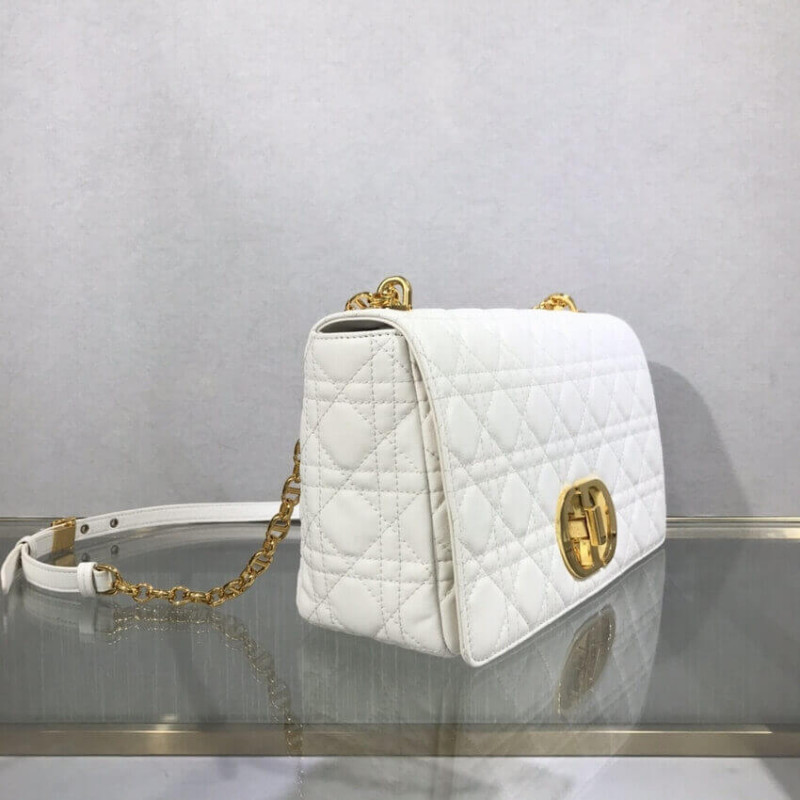 Replica Dior Large Caro Bag Black Supple Cannage Calfskin M9243 - Image 5