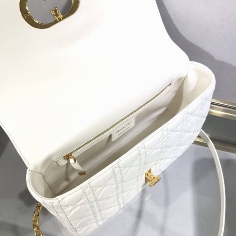 Replica Dior Large Caro Bag Black Supple Cannage Calfskin M9243 - Image 9