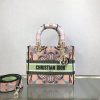 Best Replicas Bags - Dior Medium Lady D-Lite Bag Multicolor Lights Embroidery M0565 Top Quality Louis Vuitton LV Replica Bags On Sales