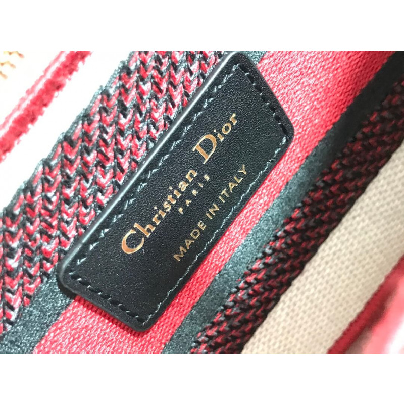 Replica Dior Medium Lady D-Lite Dioramour Bag In Dots Embroidery M0565 - Image 12