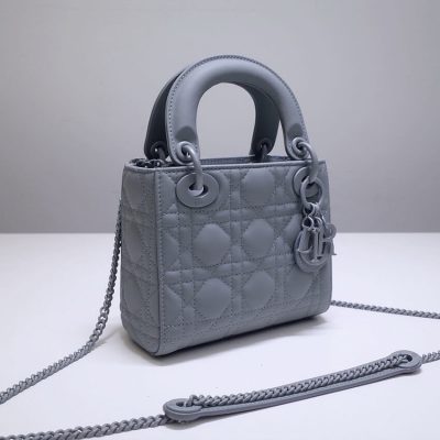 Alternative view of Replica Dior Mini Lady Dior Bag In Ultramatte Cannage Calfskin M0505