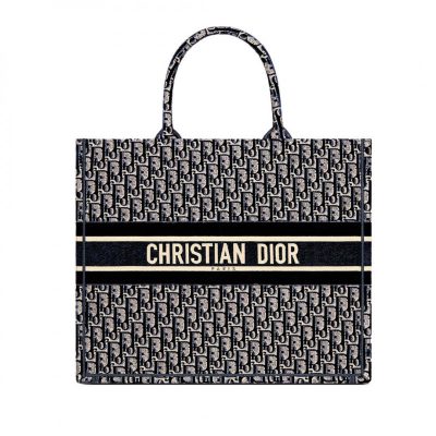 Replica Dior Oblique Embroidered Velvet Book Tote M1286Z