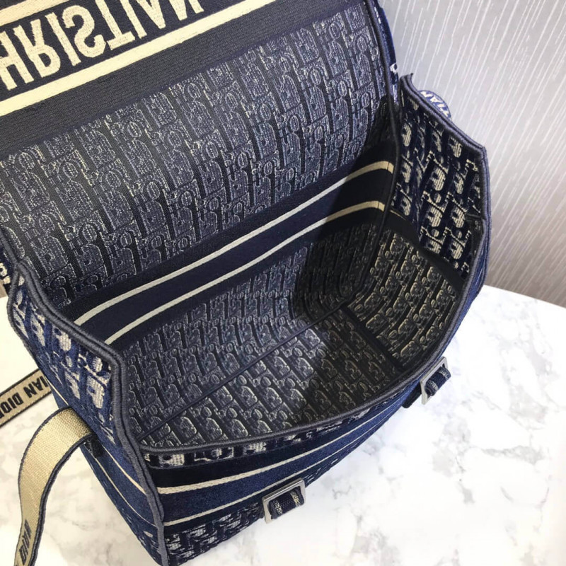 Replica Dior Oblique Embroidered Velvet Diorcamp Messenger Bag M1291V - Image 12