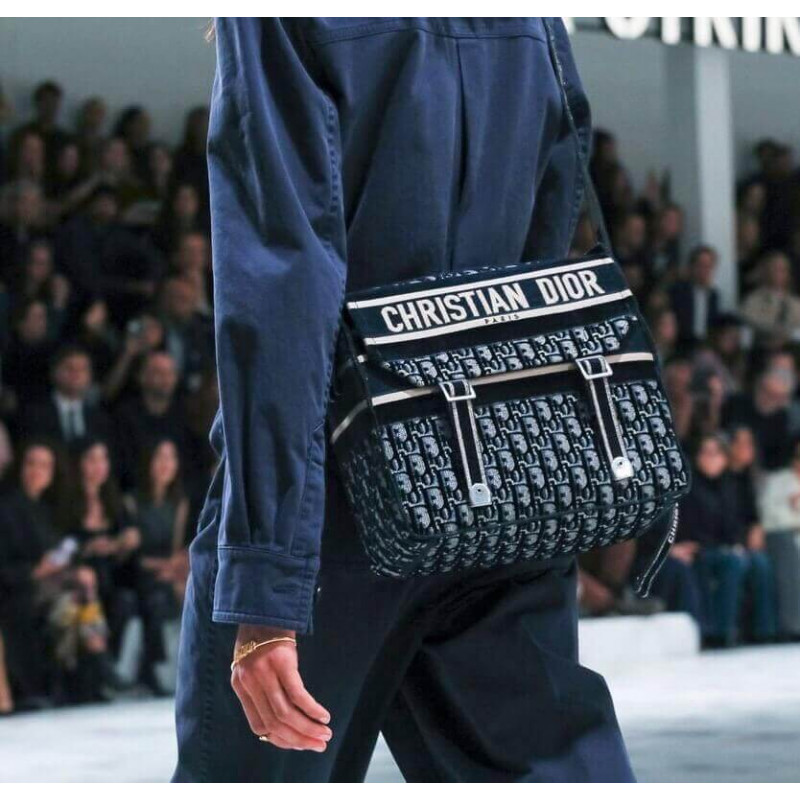 Replica Dior Oblique Embroidered Velvet Diorcamp Messenger Bag M1291V - Image 4